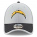 Men's Los Angeles Chargers New Era Gray 2017 Sideline 39THIRTY Flex Hat 2751867